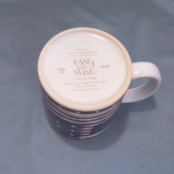 Vintage Lang & Wise "Old Glory" Coffee Mug-1998-SSB #9 - Picture 5 of 7